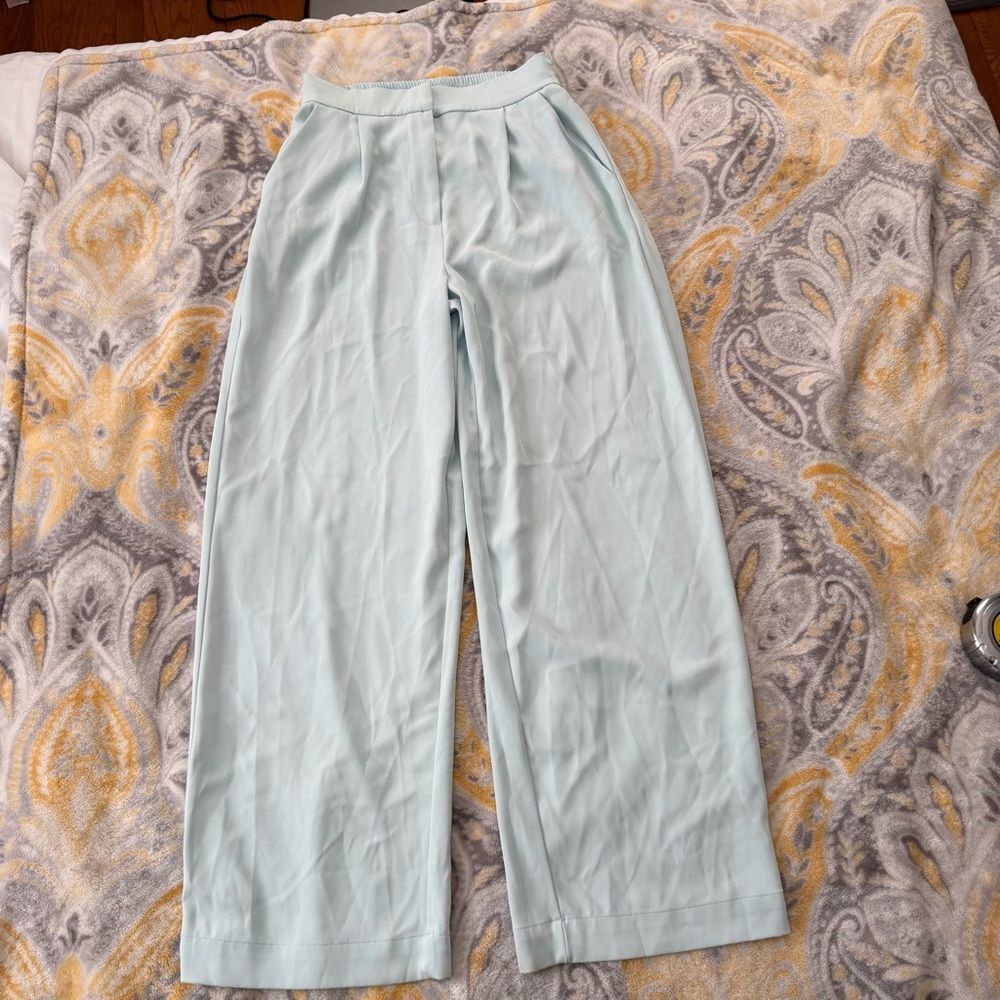House of Harlow 1960 light blue wide leg trouser pants size small